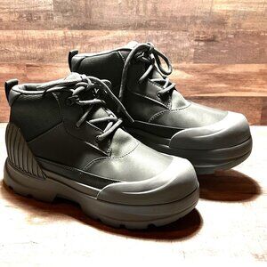 UGG Womens Gray Neumel X Waterproof Rain Boots Size 9.5 Lace Up Hiking Outdoor